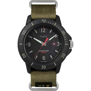 Gallatin Nylon Slip-Thru Watch - Solar Green/Black Dial