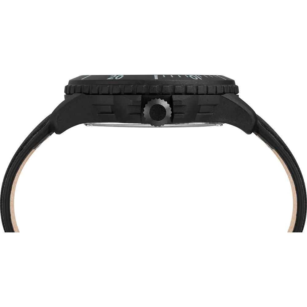 Gallatin Solar Watch - Leather Strap/Black Dial
