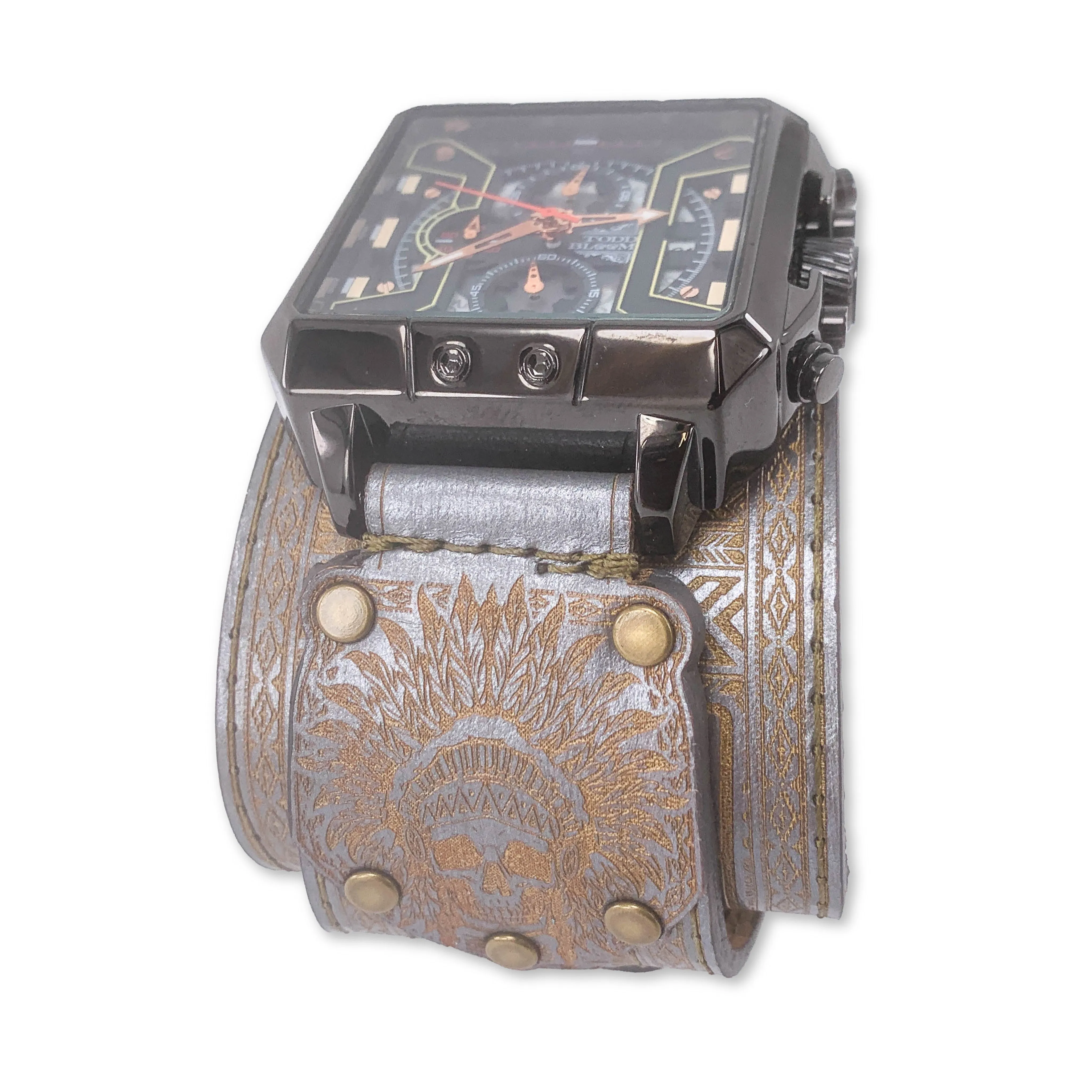 GHOST APACHE XXXIV-MENS HAND MADE-FULL GRAIN LEATHER-WATCH