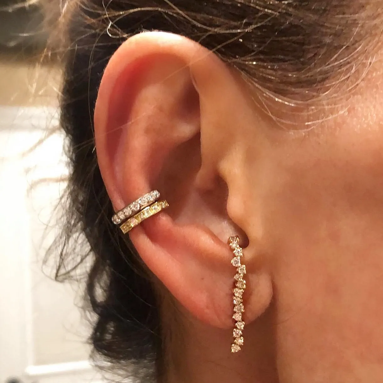 Gold Diamond Ear Cuff