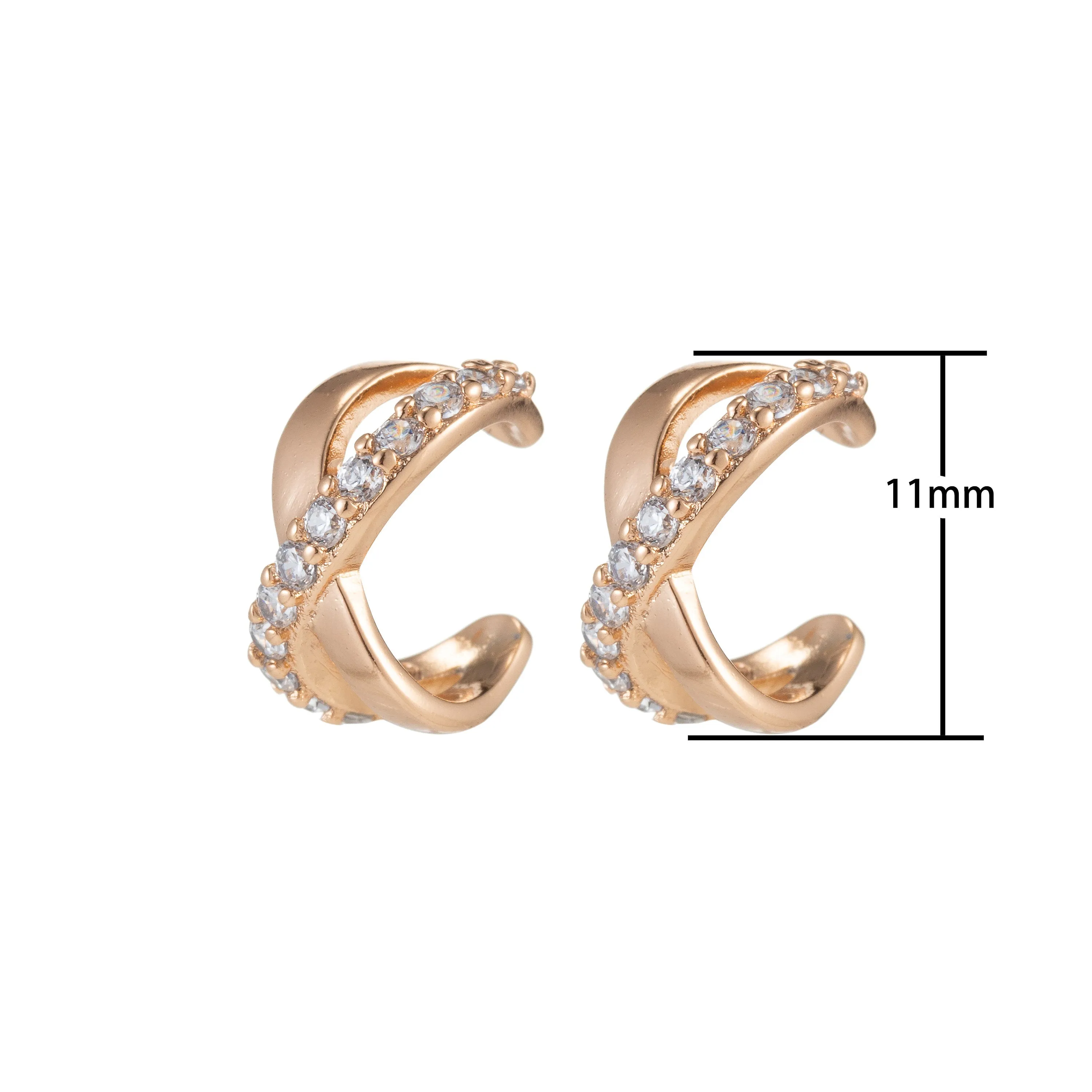 Gold Ear Cuff earring Cartilage Ring, No Piercing, Cartilage Earcuff, Fake Helix Piercing, Clip on Cuff, Cartilage Hoop, Cartilage cuff, AI-057