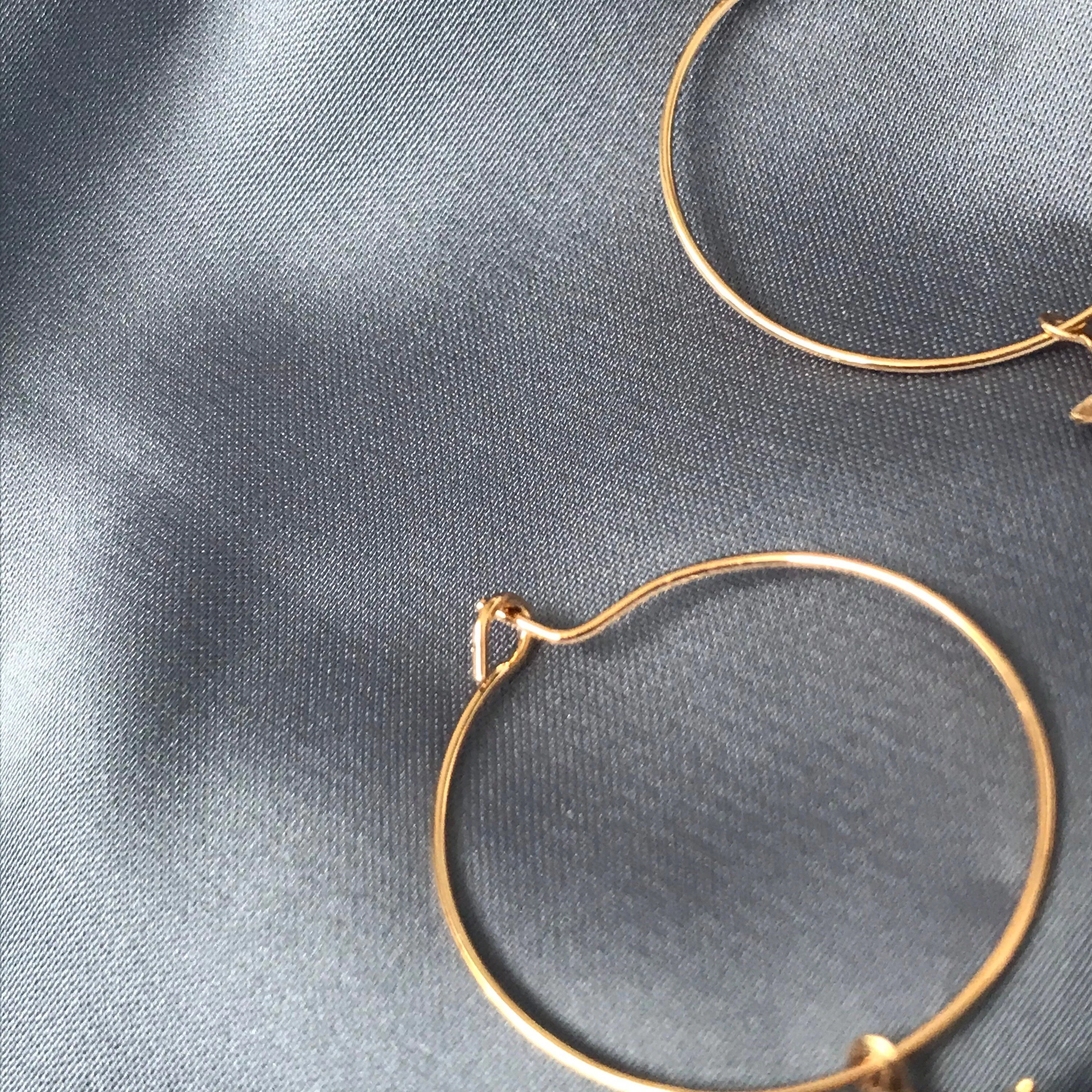 Gold Plated Star Hoop Earrings - Lightweight Hoop Earrings, Star Earrings, Small Hoop Earrings, Cute Earrings, Gold Earrings, Gold Jewellery