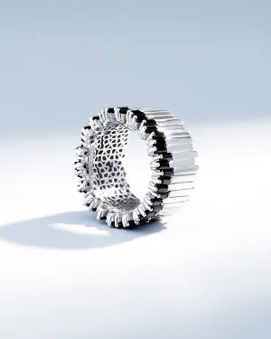 Golden Milli Stacker Black Sapphire Eternity Band