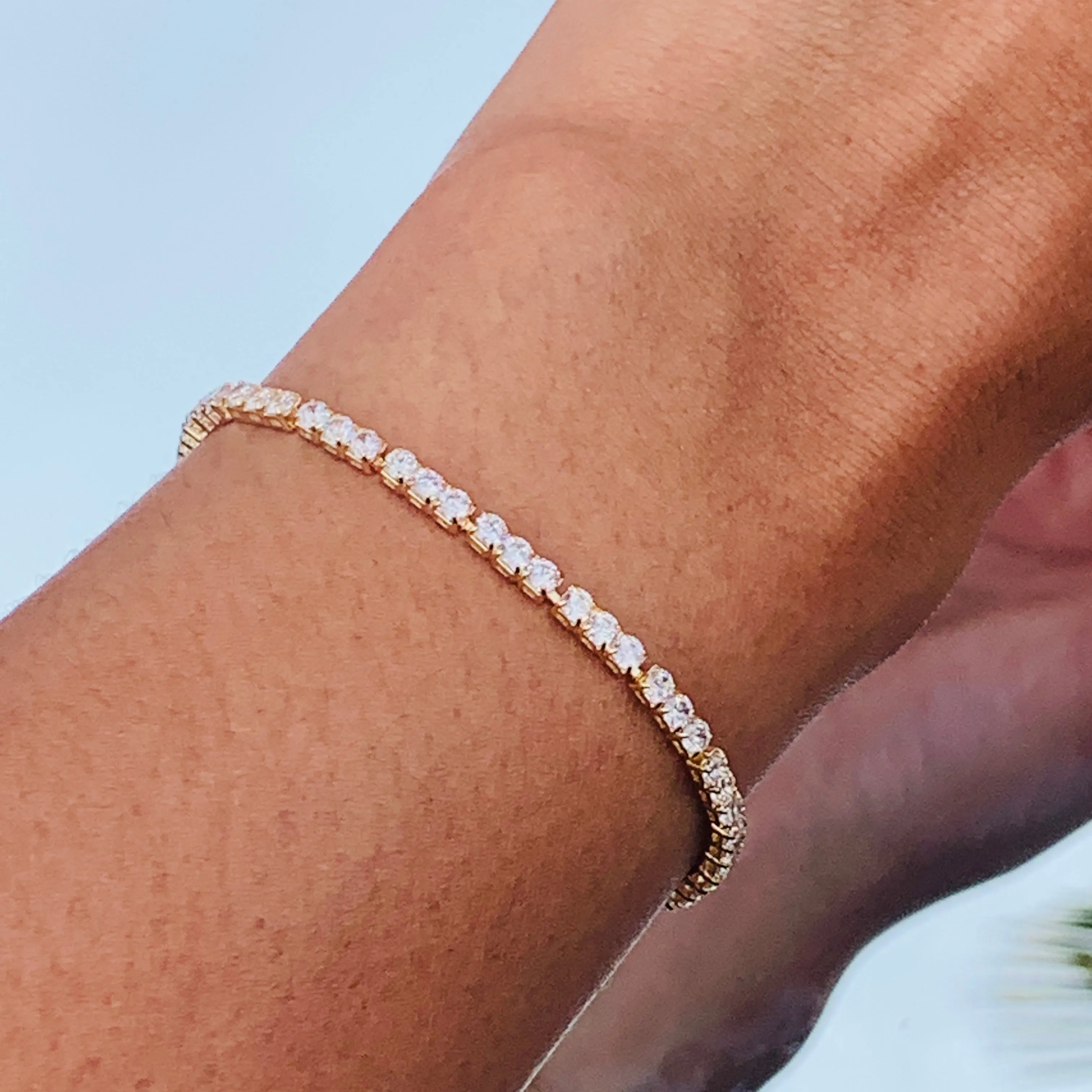 Goldie Tennis Bracelet
