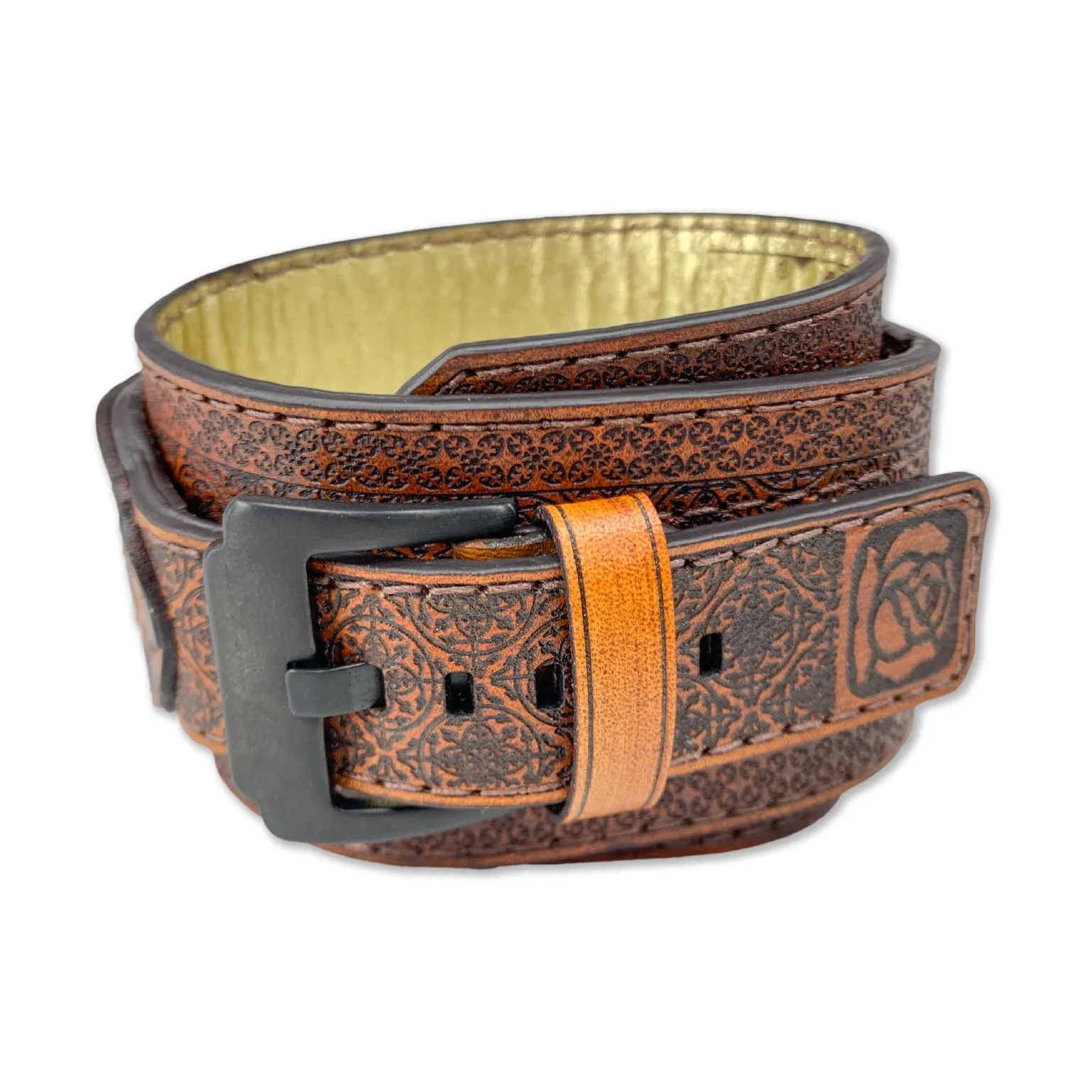 GOTHIC BLOSSOM I-MENS HAND MADE-FULL GRAIN LEATHER-WATCH