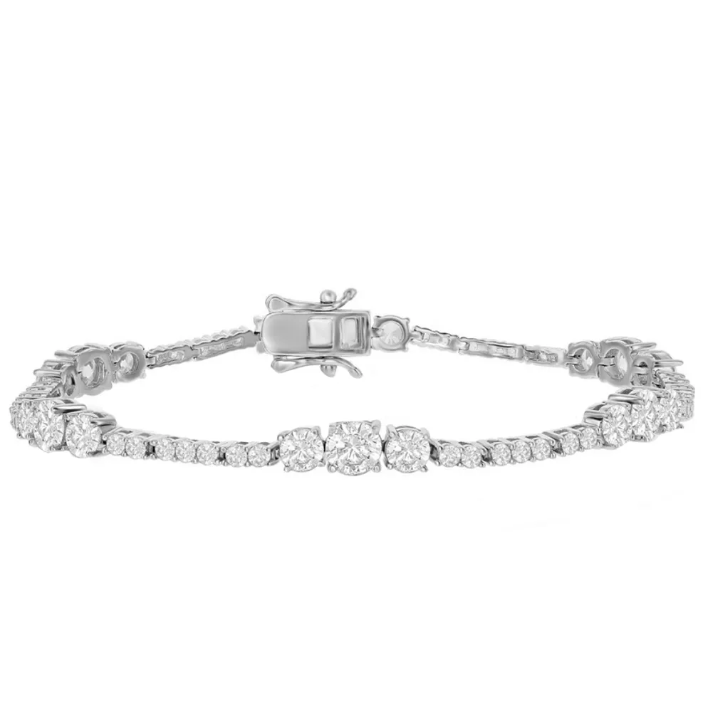 Graduated Tennis Bracelet
