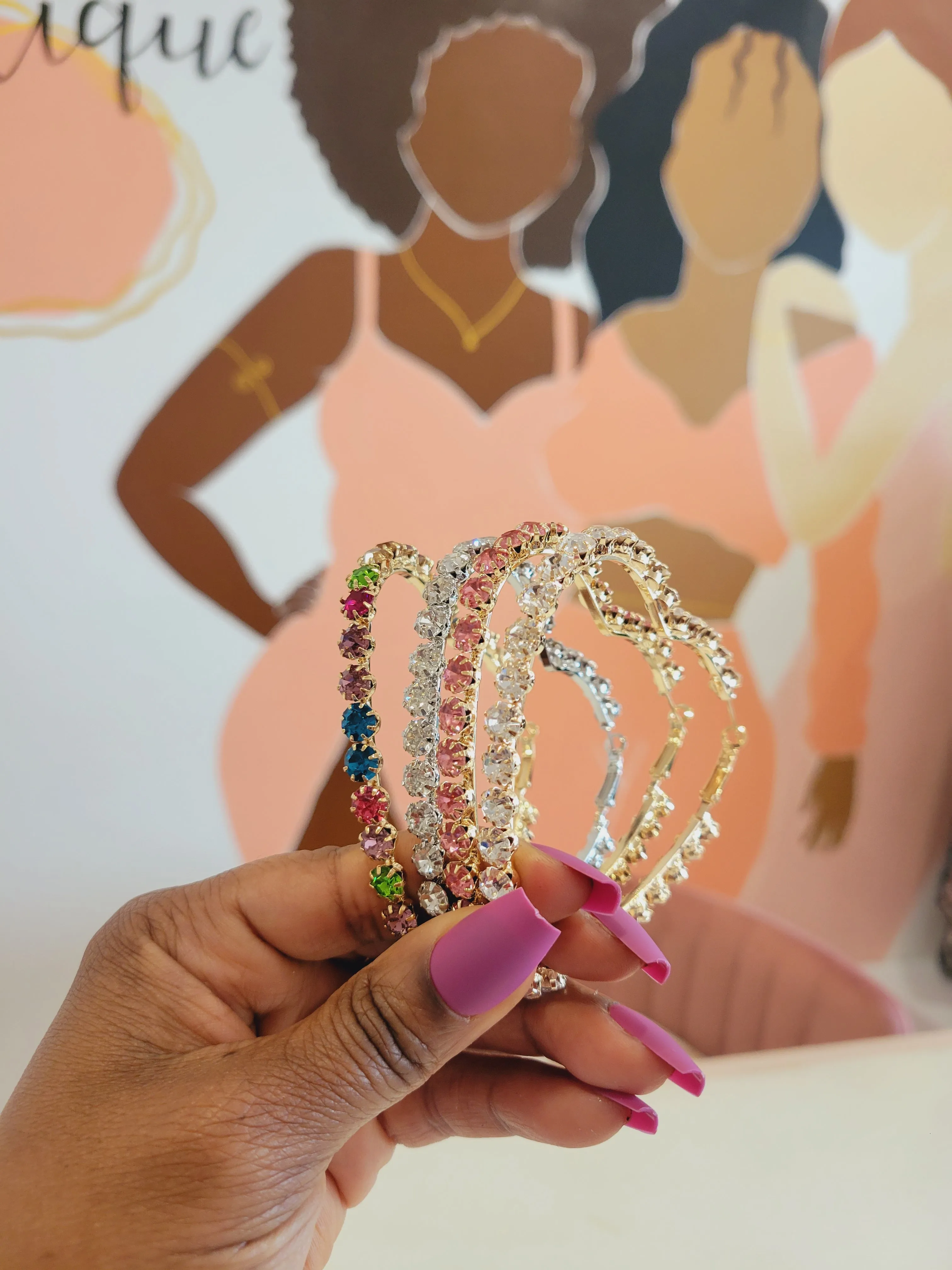 Heart Hoop Earrings