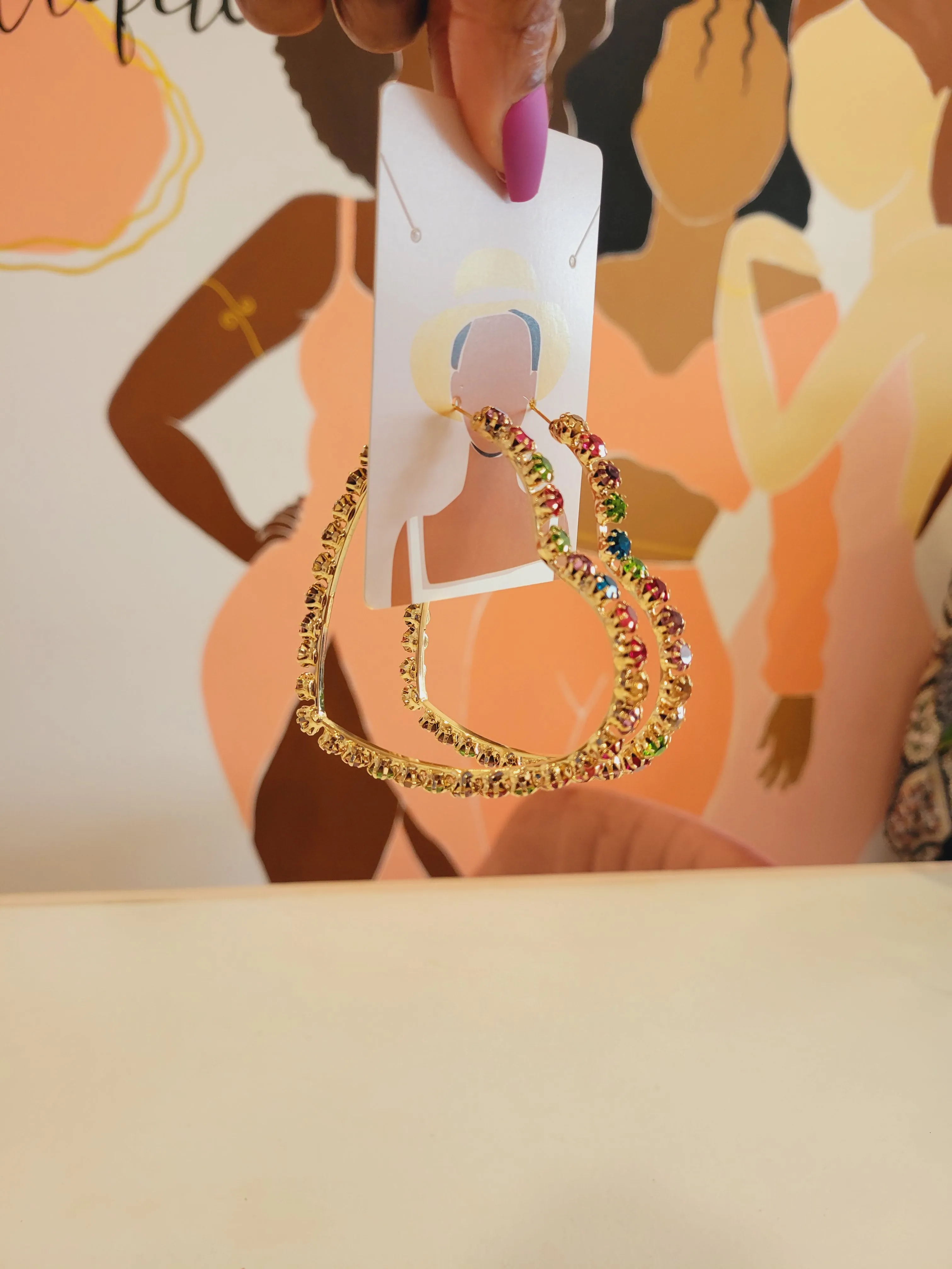 Heart Hoop Earrings