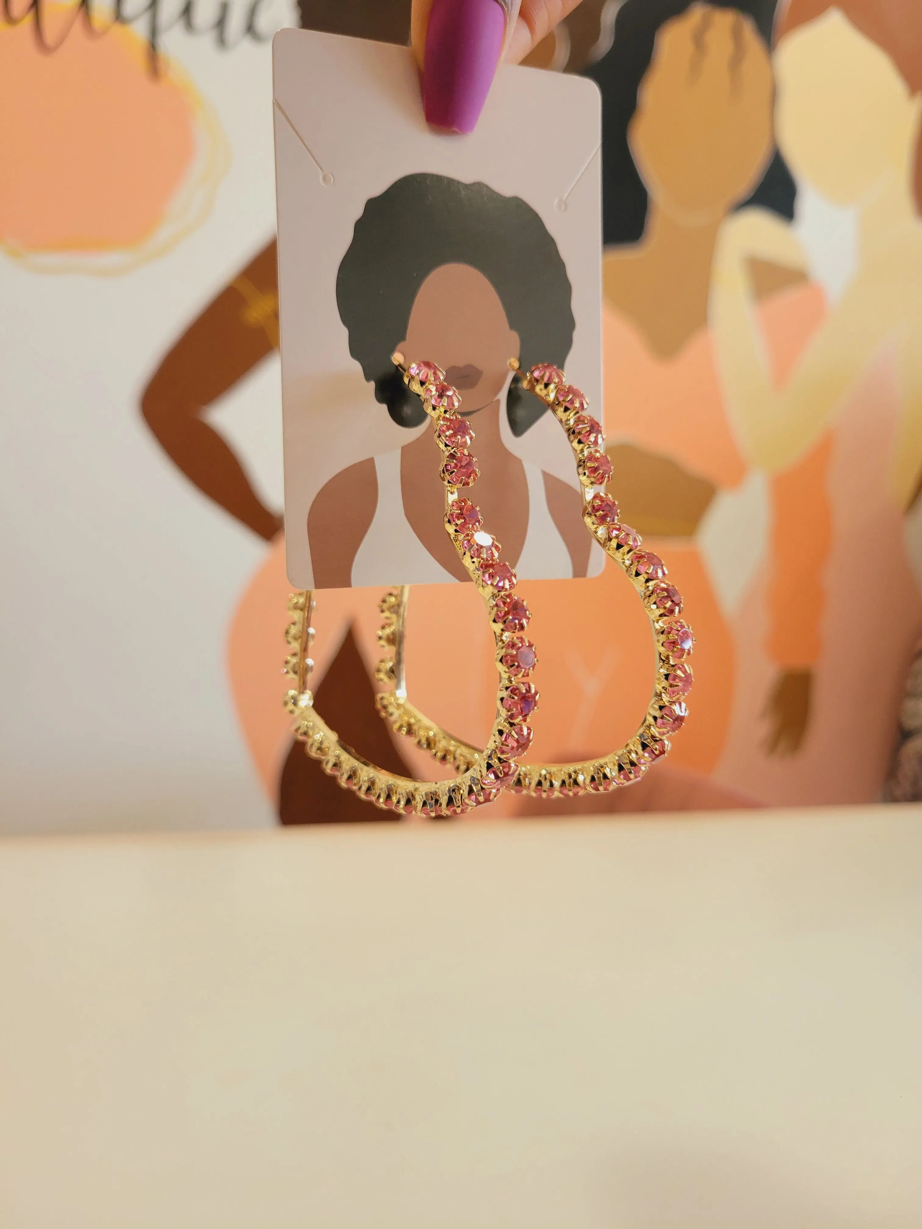 Heart Hoop Earrings