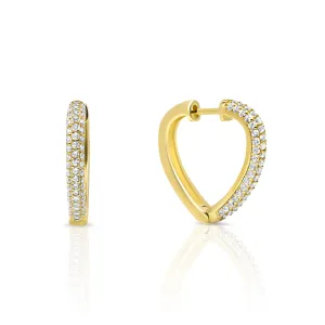 Heart Hoop Earrings