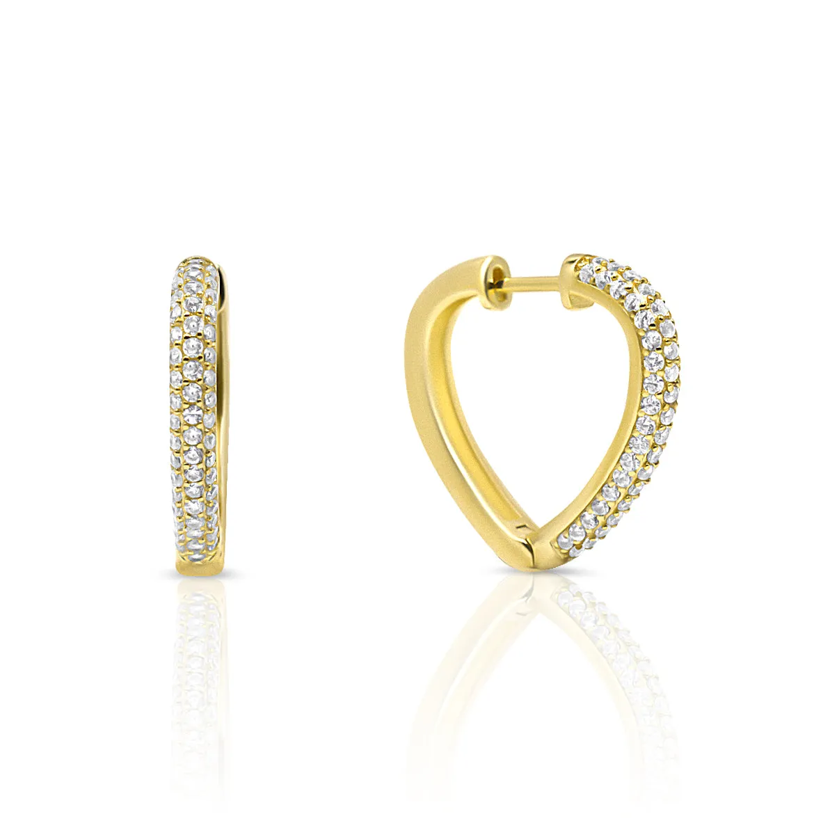 Heart Hoop Earrings
