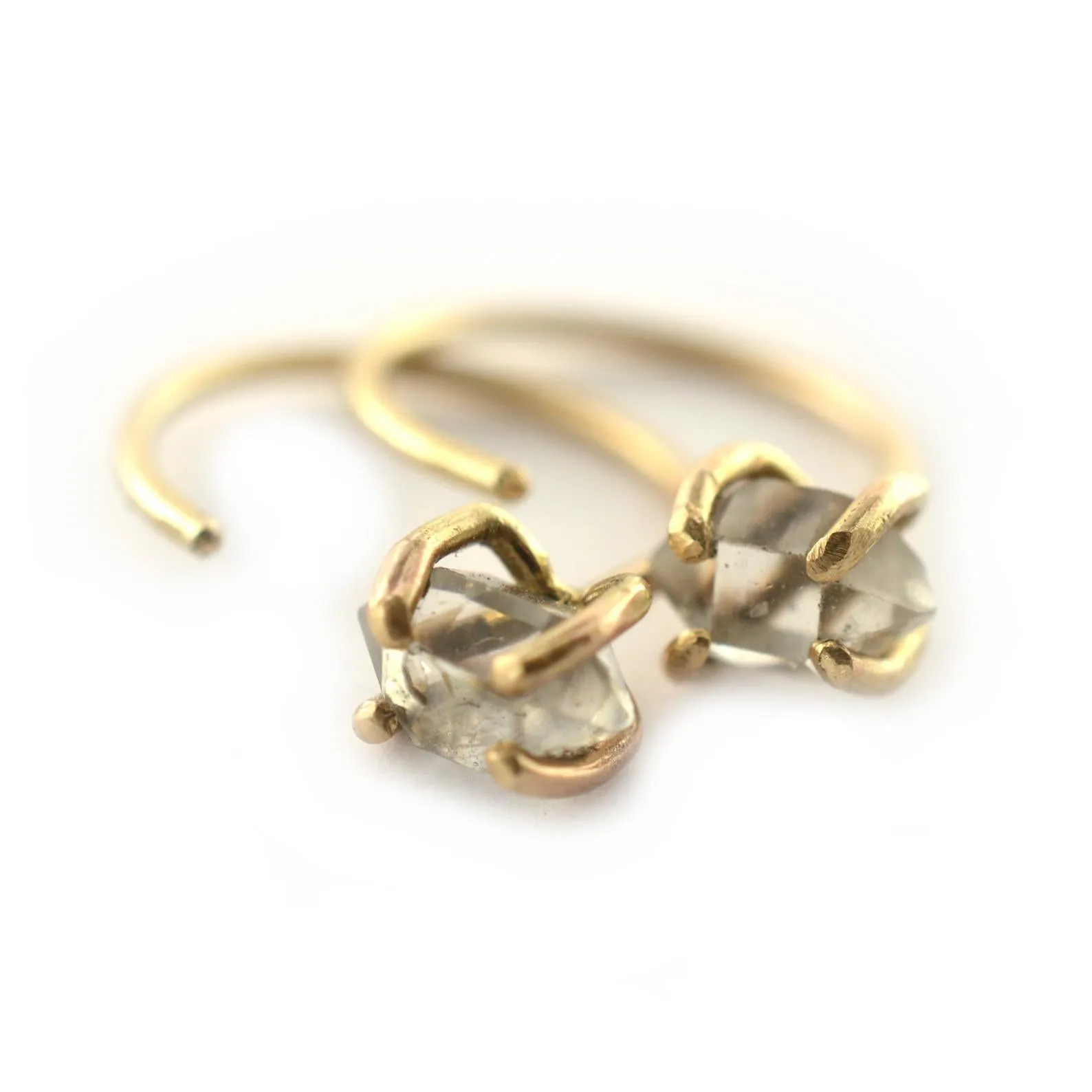 Herkimer Diamond Ear Huggers