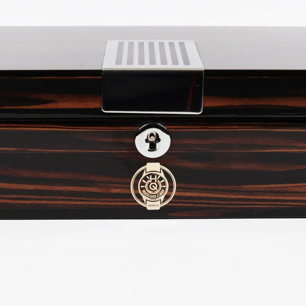 HQ Luxury Watch Box, 8 Watch Slot Smooth Wood