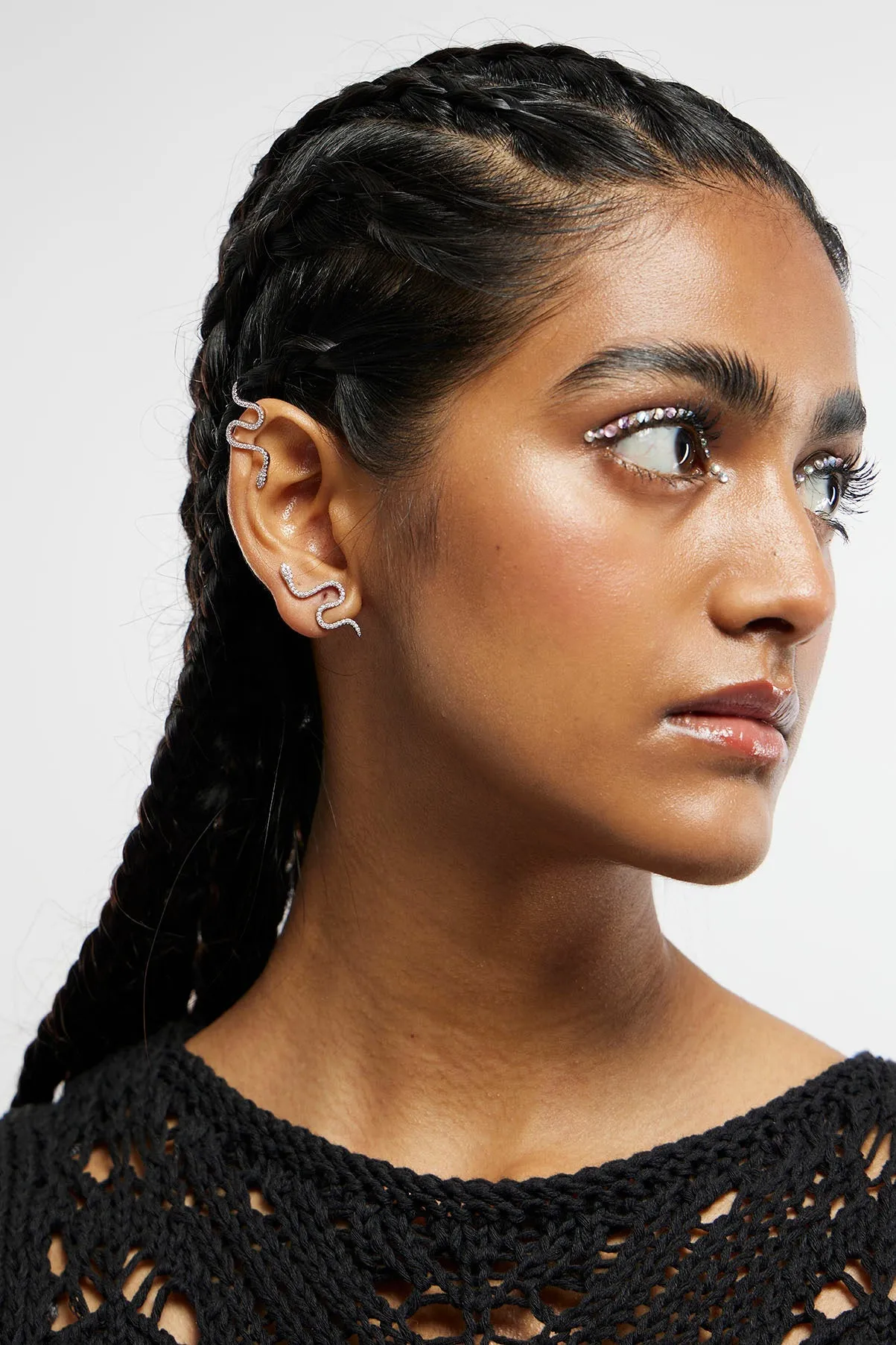 ICED SARPA EAR CUFFS