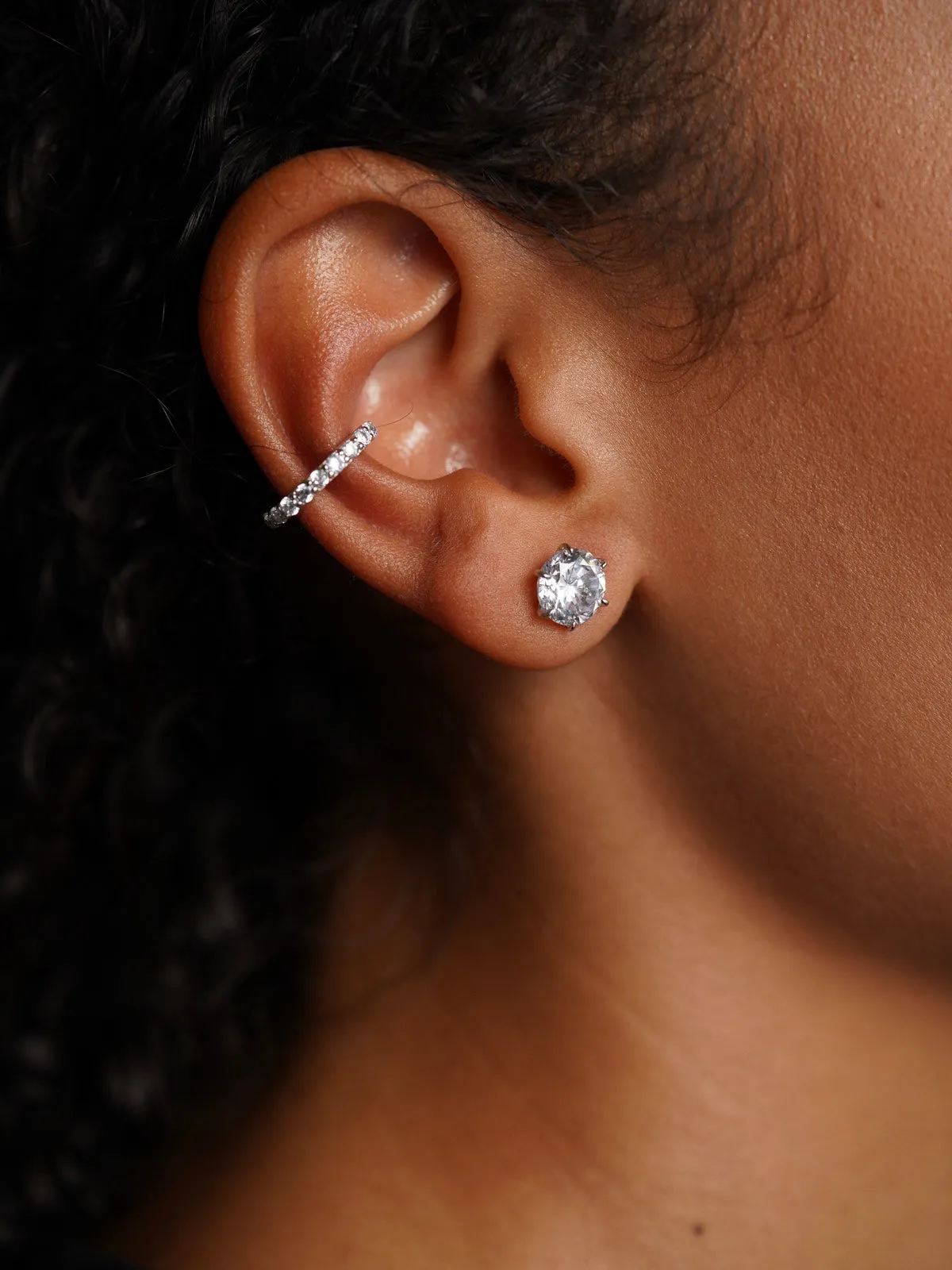 ICONIC - Ear Cuff • Color: White Gold