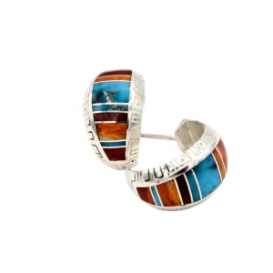 Inlay Hoop Earrings