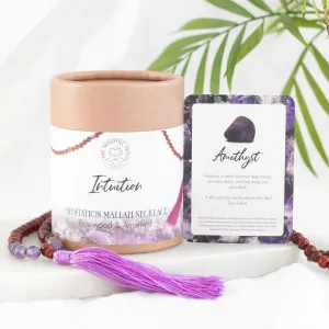 Intuition Rosewood & Amethyst Mala Necklace NEW!