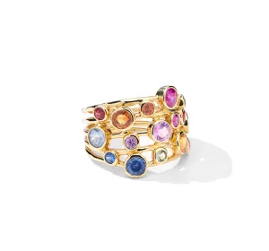 IPPOLITA 18K Yellow Gold Stardust Constellation Rainbow Ring