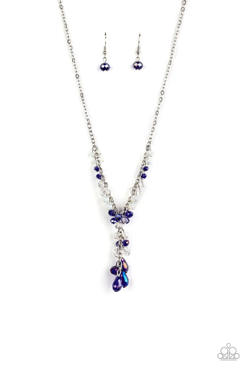 Iridescent Illumination Blue Paparazzi Necklace