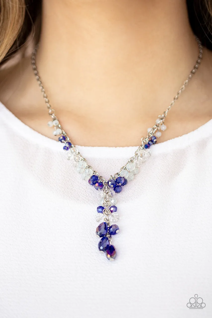 Iridescent Illumination Blue Paparazzi Necklace