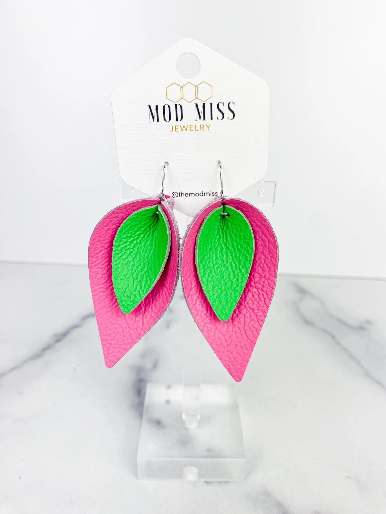 JUNE 2024 Stacked Petal Earrings {Pre-Order:  Ships First Week of JUNE/Please Order Separately/Orders Are NOT Split Up!}
