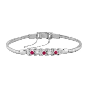 Kaspar & Esh 14k White Gold Tennis Bracelet