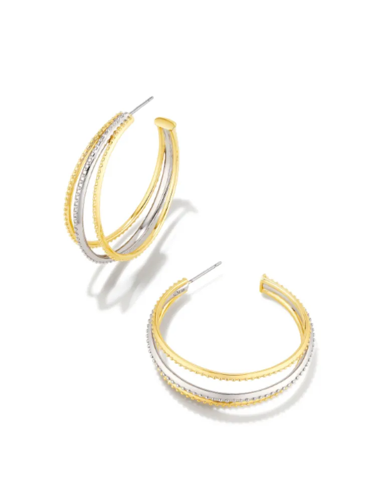 Kendra Scott - Dana Mixed Metal Hoop Earrings
