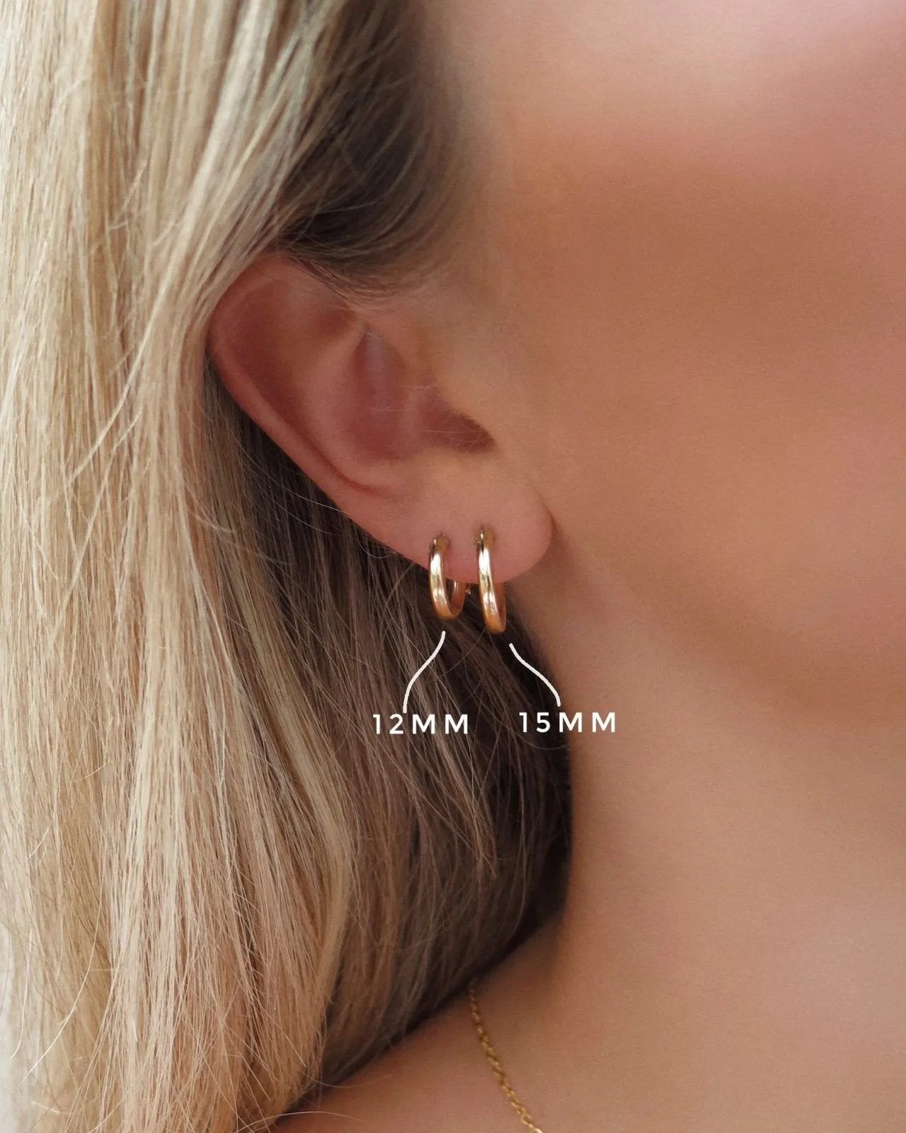 Key Thick Hoop Earrings