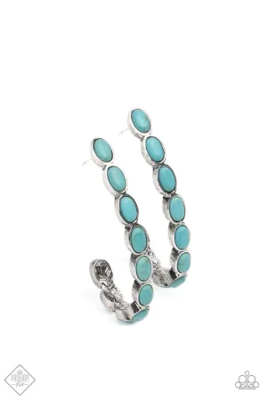 Kick Up a SANDSTORM Blue Paparazzi Earrings