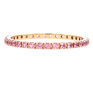 Kimberly Collins Pink Sapphire Eternity Band