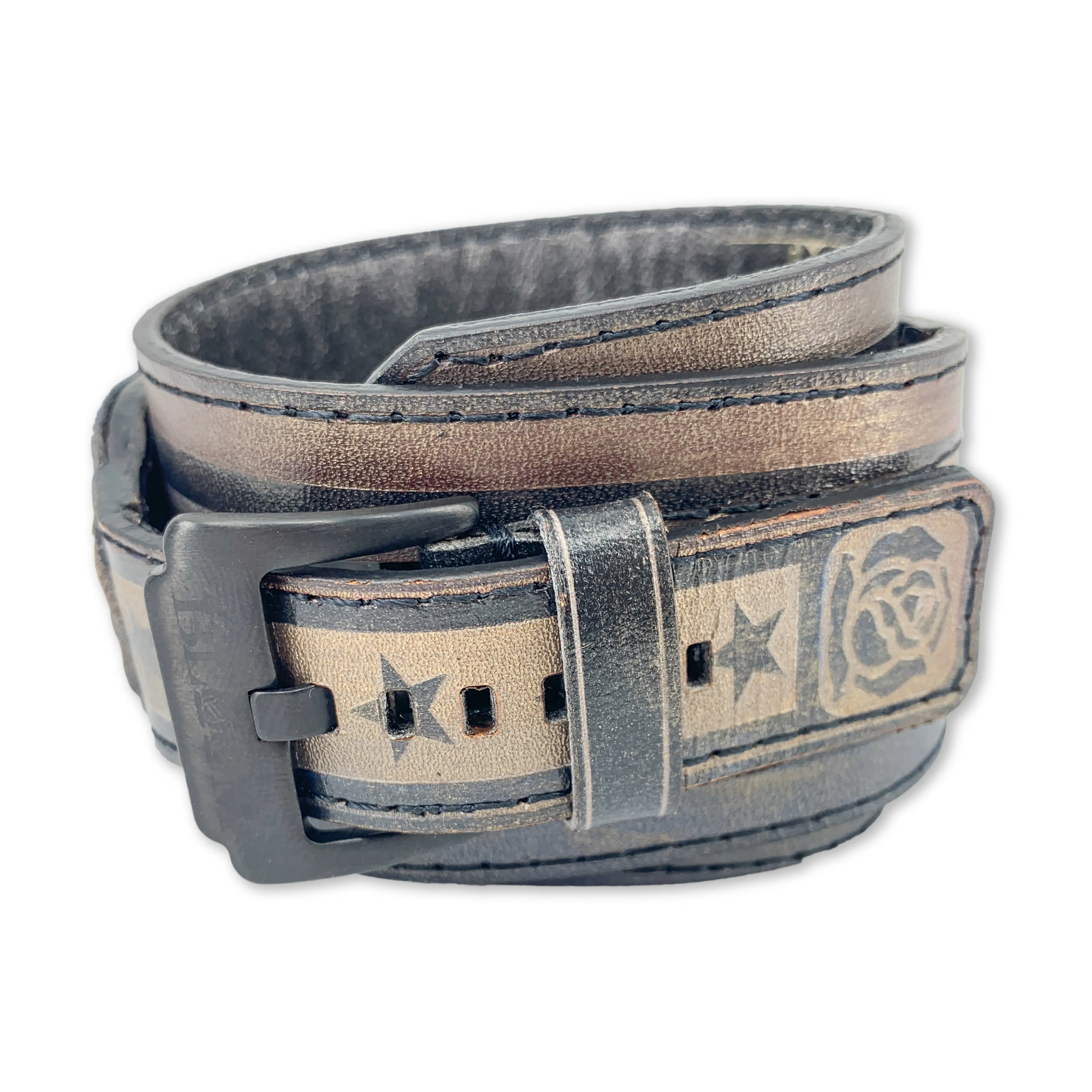 KNIEVAL XVIII-MENS HAND MADE-FULL GRAIN LEATHER-WATCH
