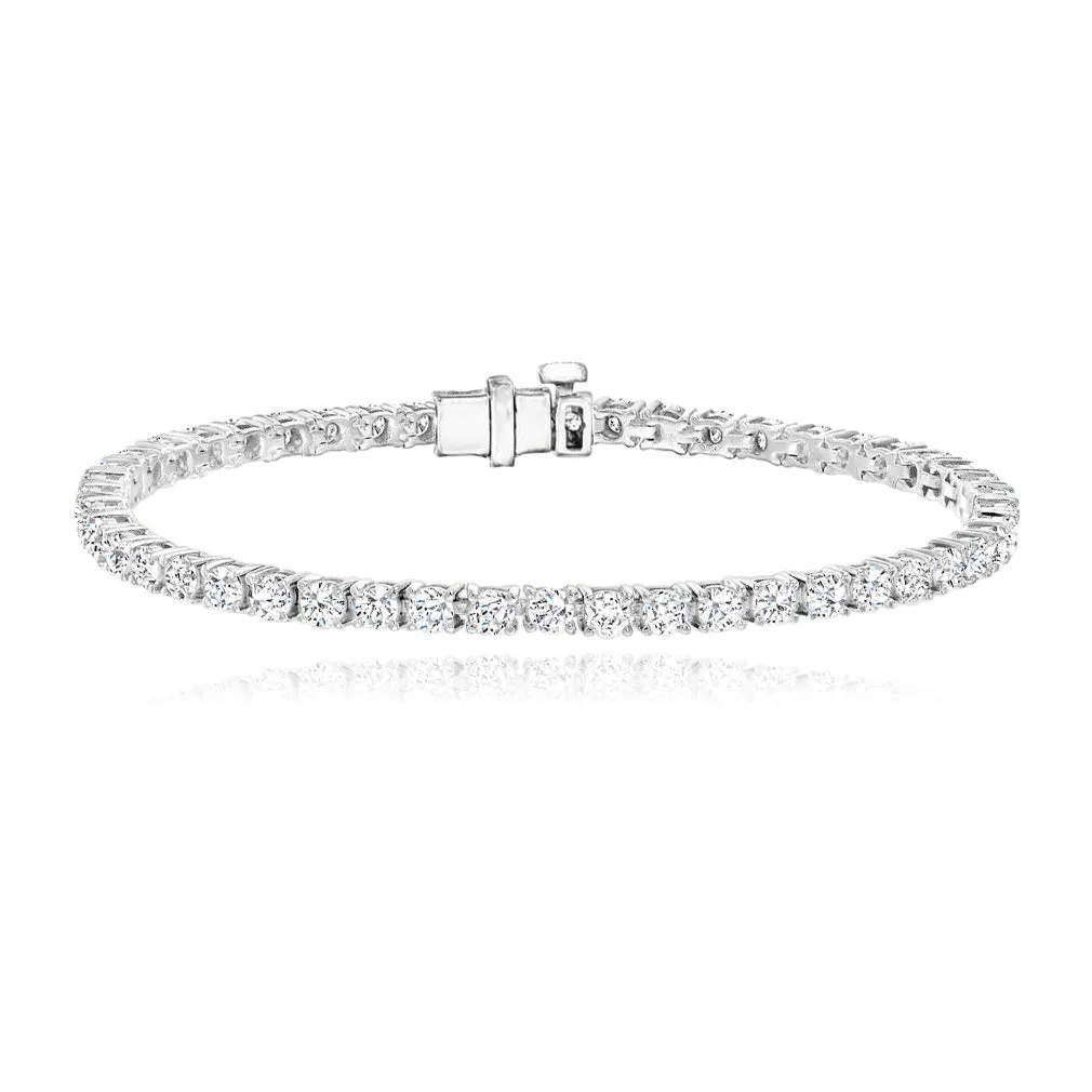 Lab Diamond Tennis Bracelet 4ct