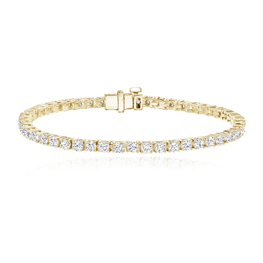 Lab Diamond Tennis Bracelet 4ct