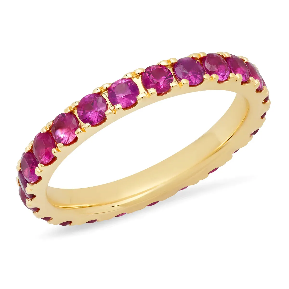 Large Diamond or Gemstone Eternity Band Ring