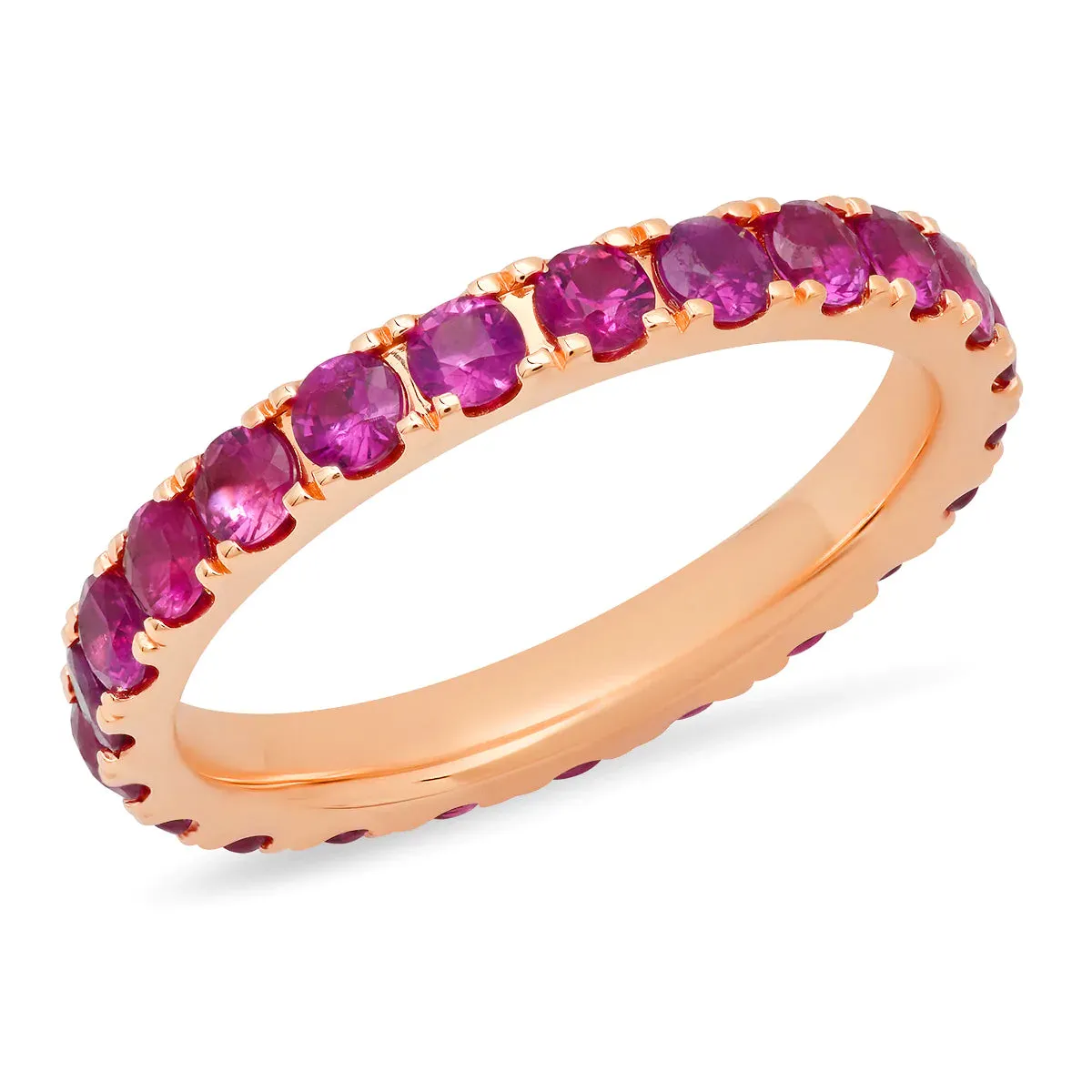 Large Diamond or Gemstone Eternity Band Ring