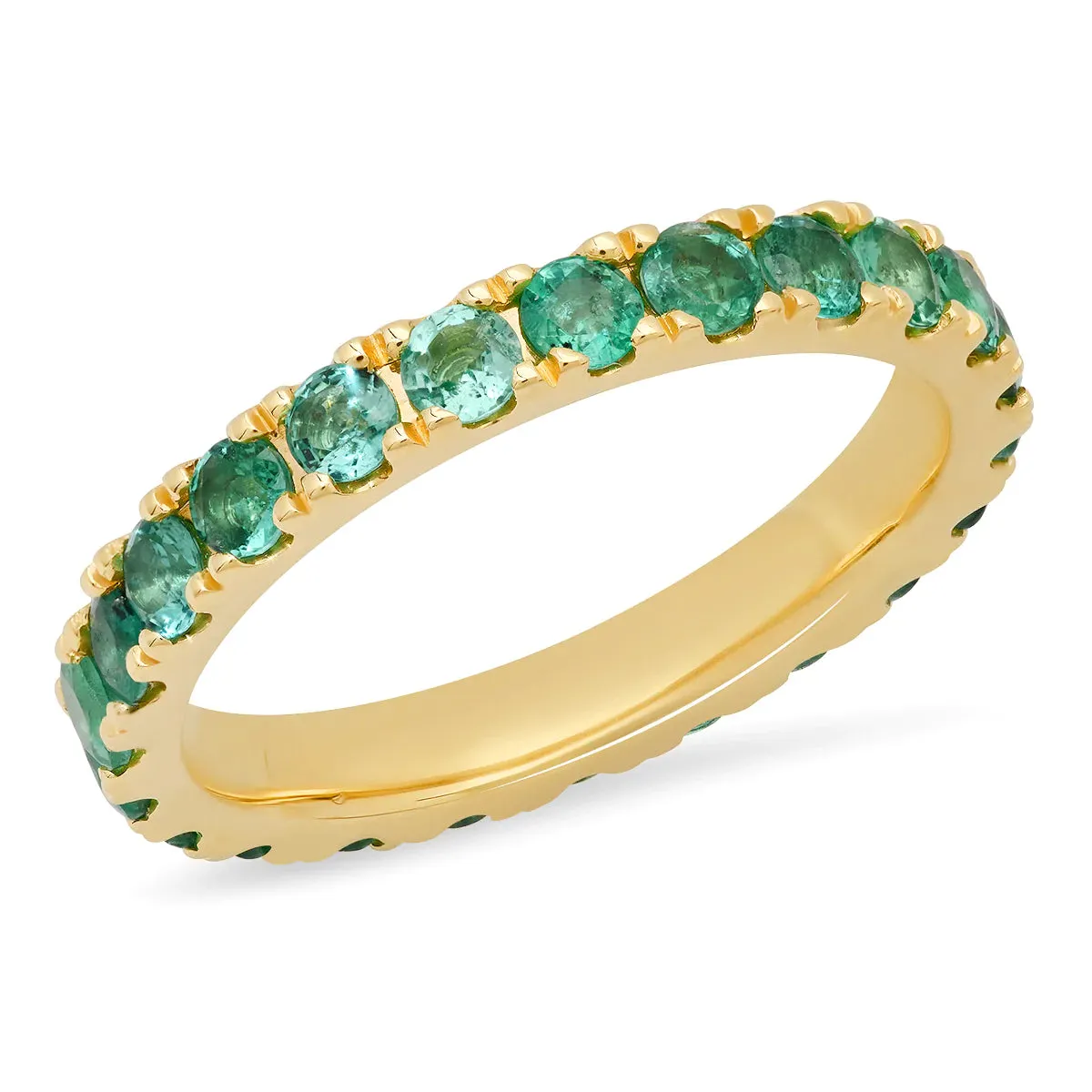Large Diamond or Gemstone Eternity Band Ring