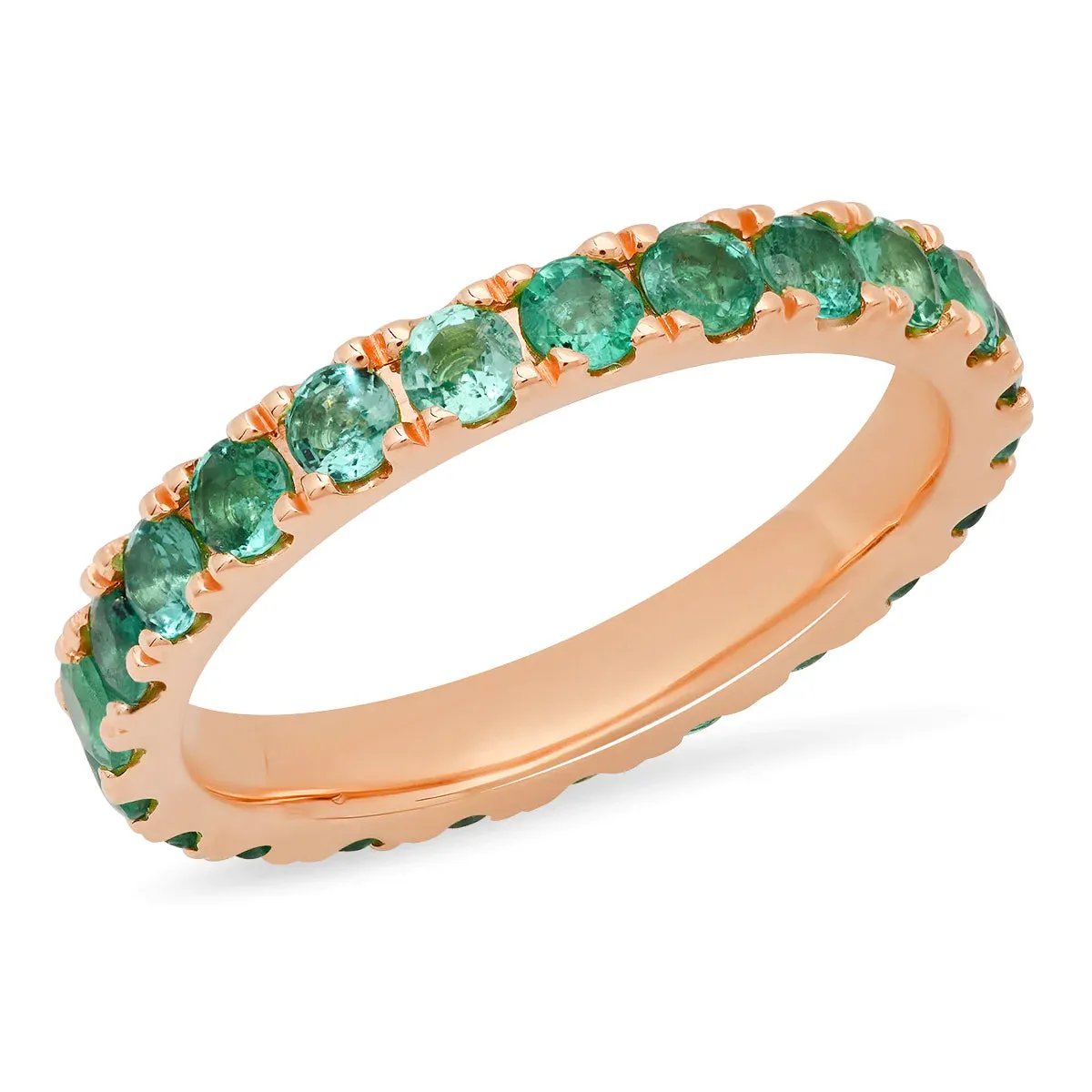 Large Diamond or Gemstone Eternity Band Ring