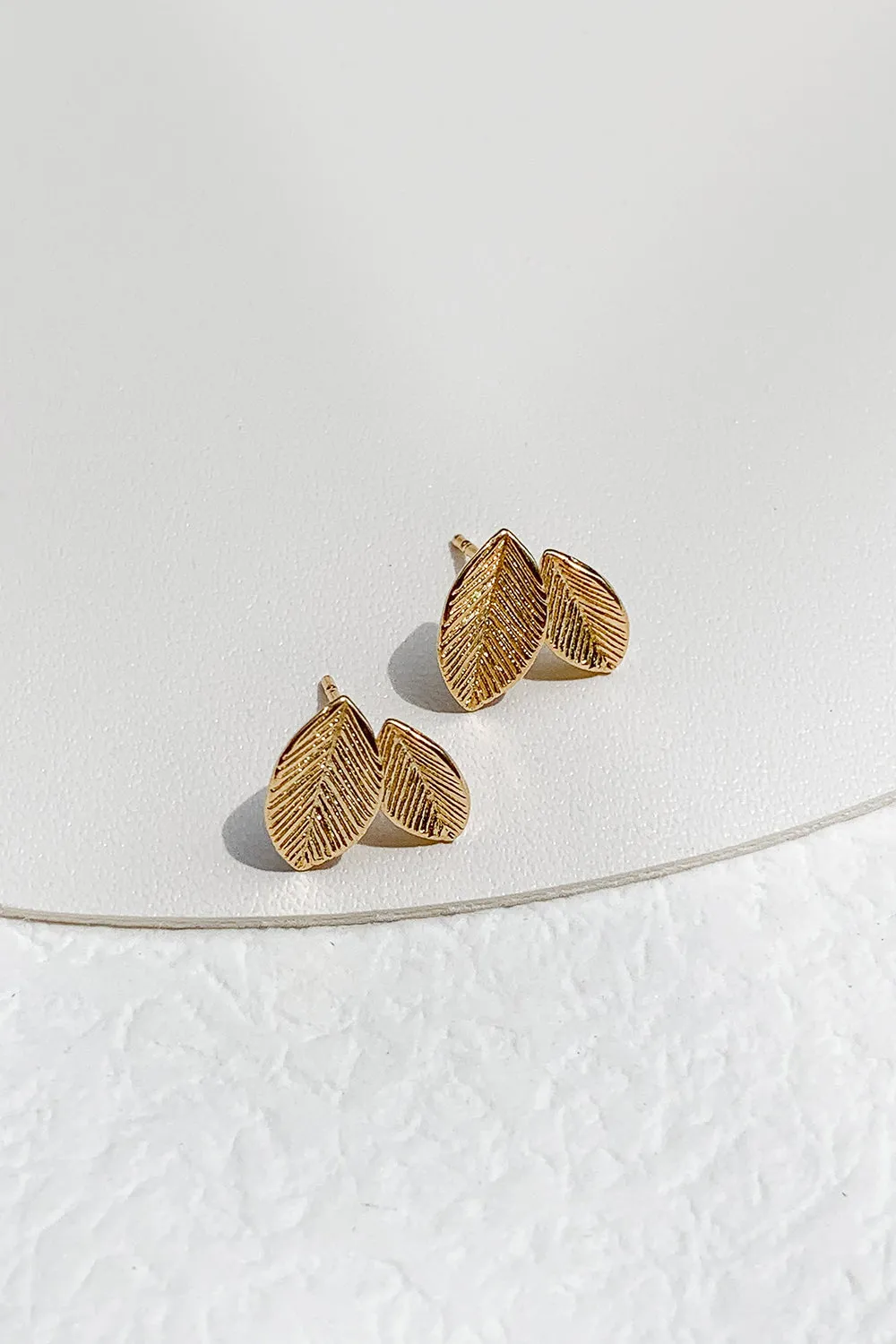 Leaf Ear Studs