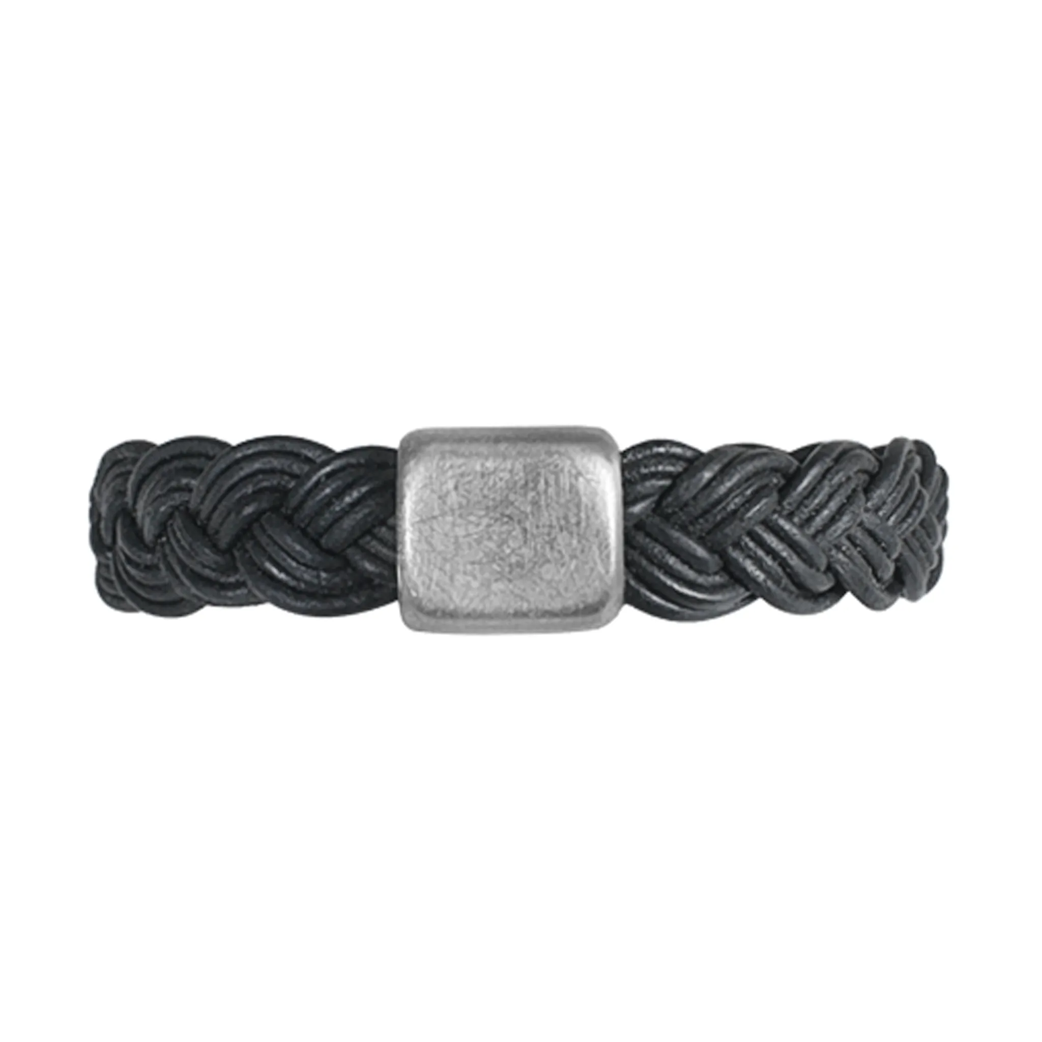 Leather Bracelet  Matte Black