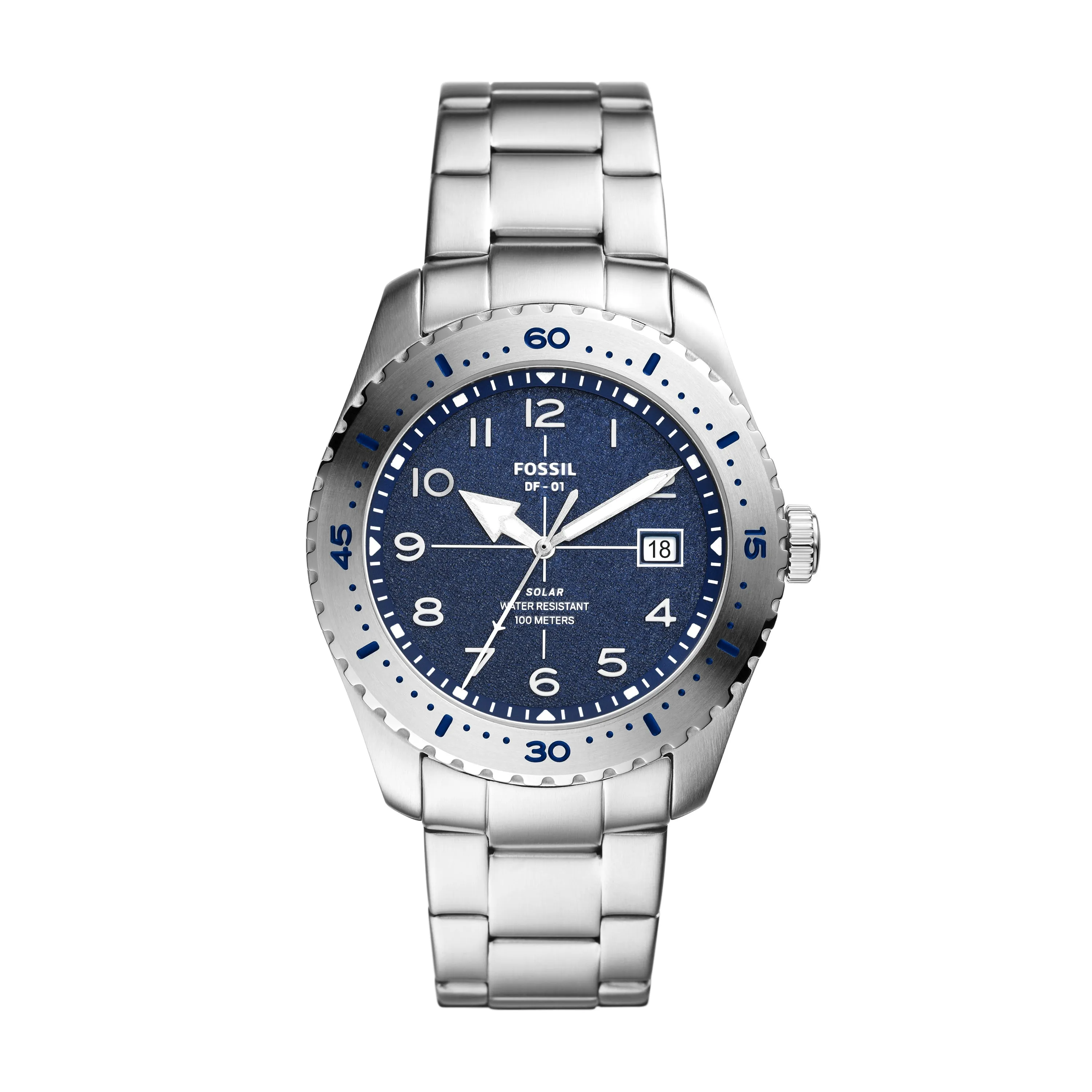 Limited Edition DF-01 Solar-Powered Stainless Steel Watch