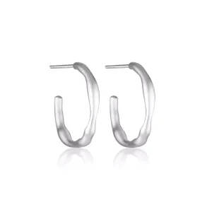 LINDA TAHIJA Ivy Large Hoop Earrings - Sterling Silver