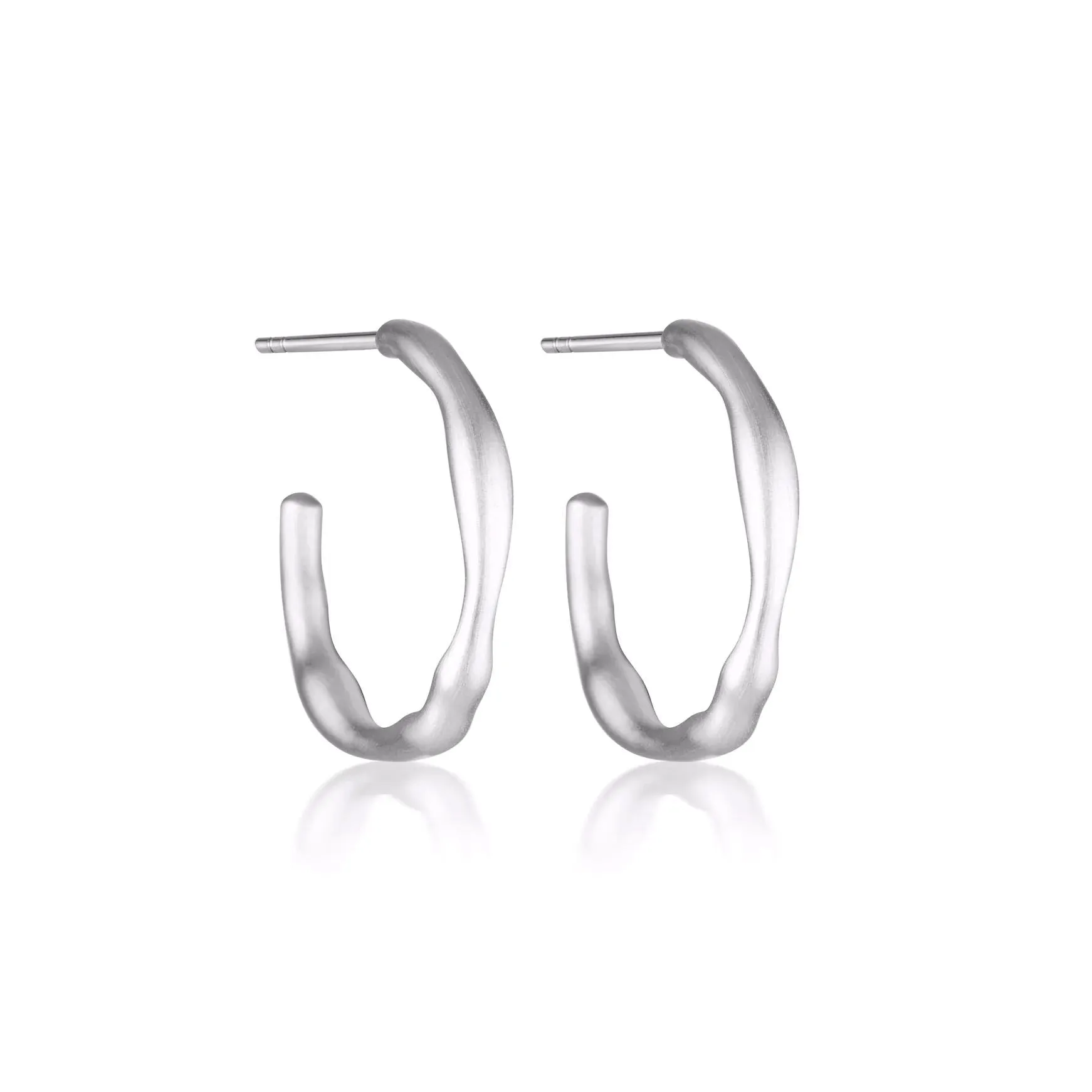 LINDA TAHIJA Ivy Large Hoop Earrings - Sterling Silver