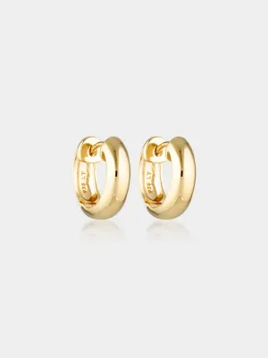 Linda Tahija - Solar Huggie Earrings - Gold Plated