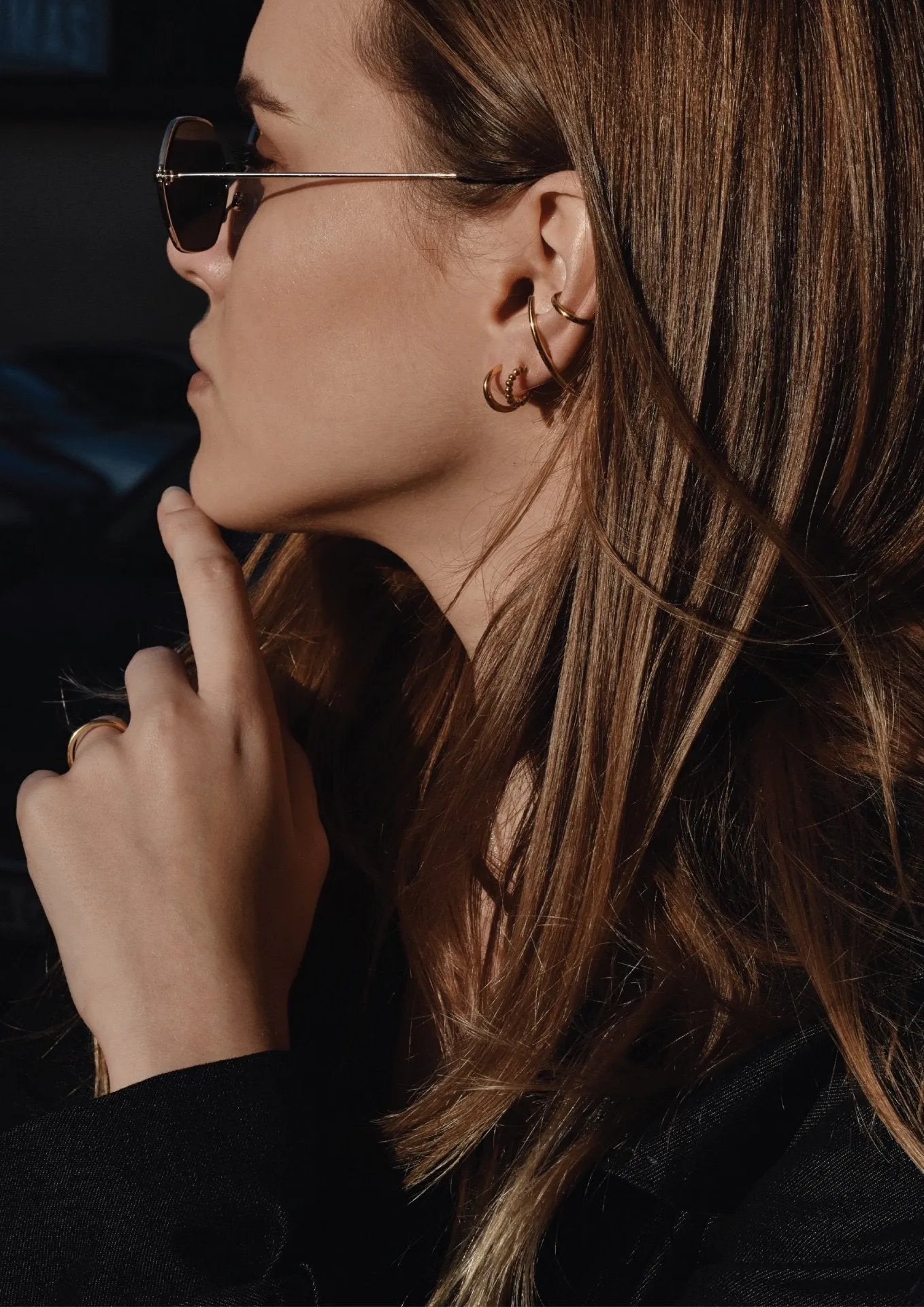 Line Ear Cuff Gold