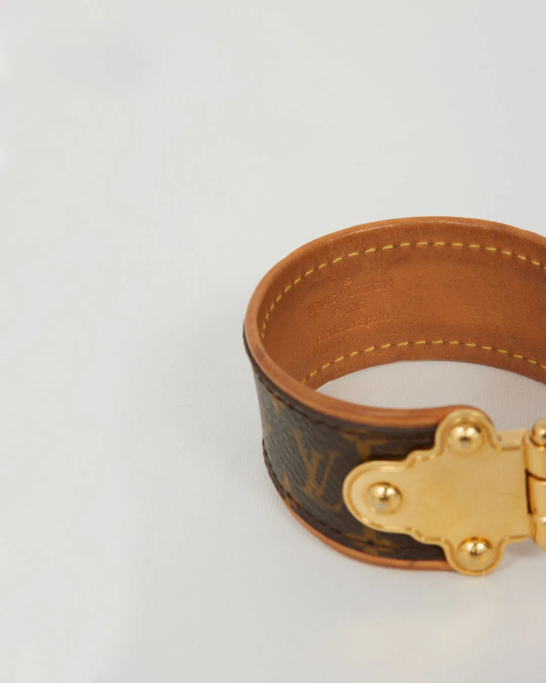 Louis Vuitton Monogram Save It Hinge Bracelet