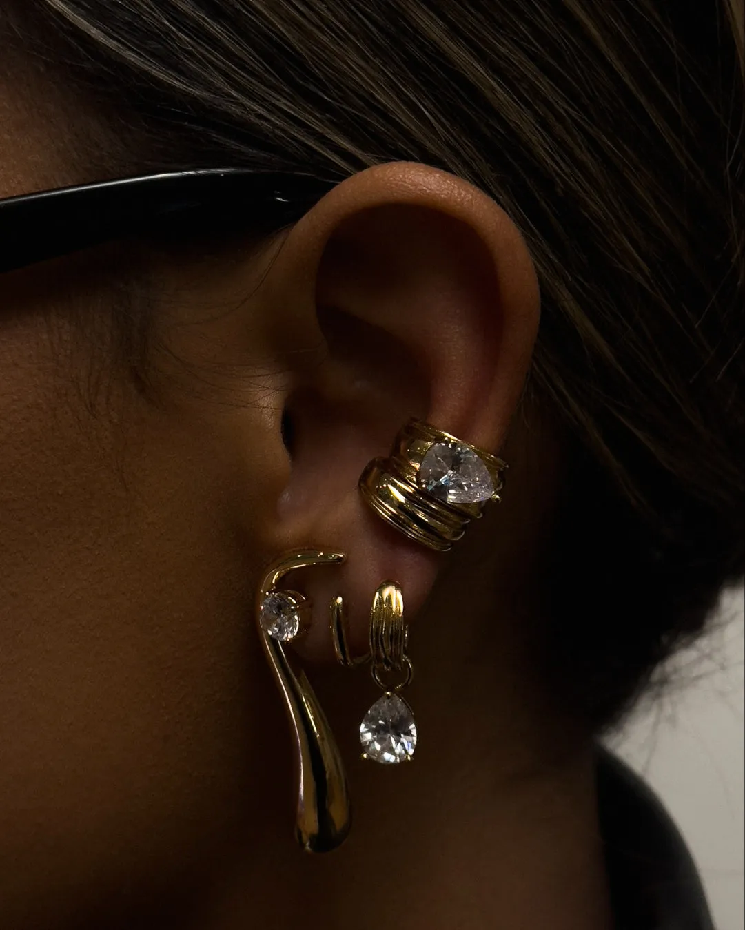 Luxe Stone Ear Cuff Set
