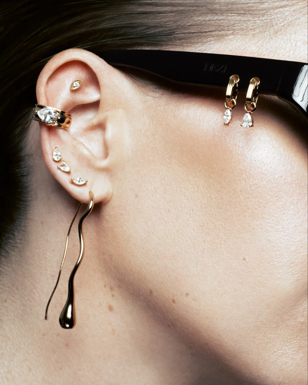 Luxe Stone Ear Cuff Set
