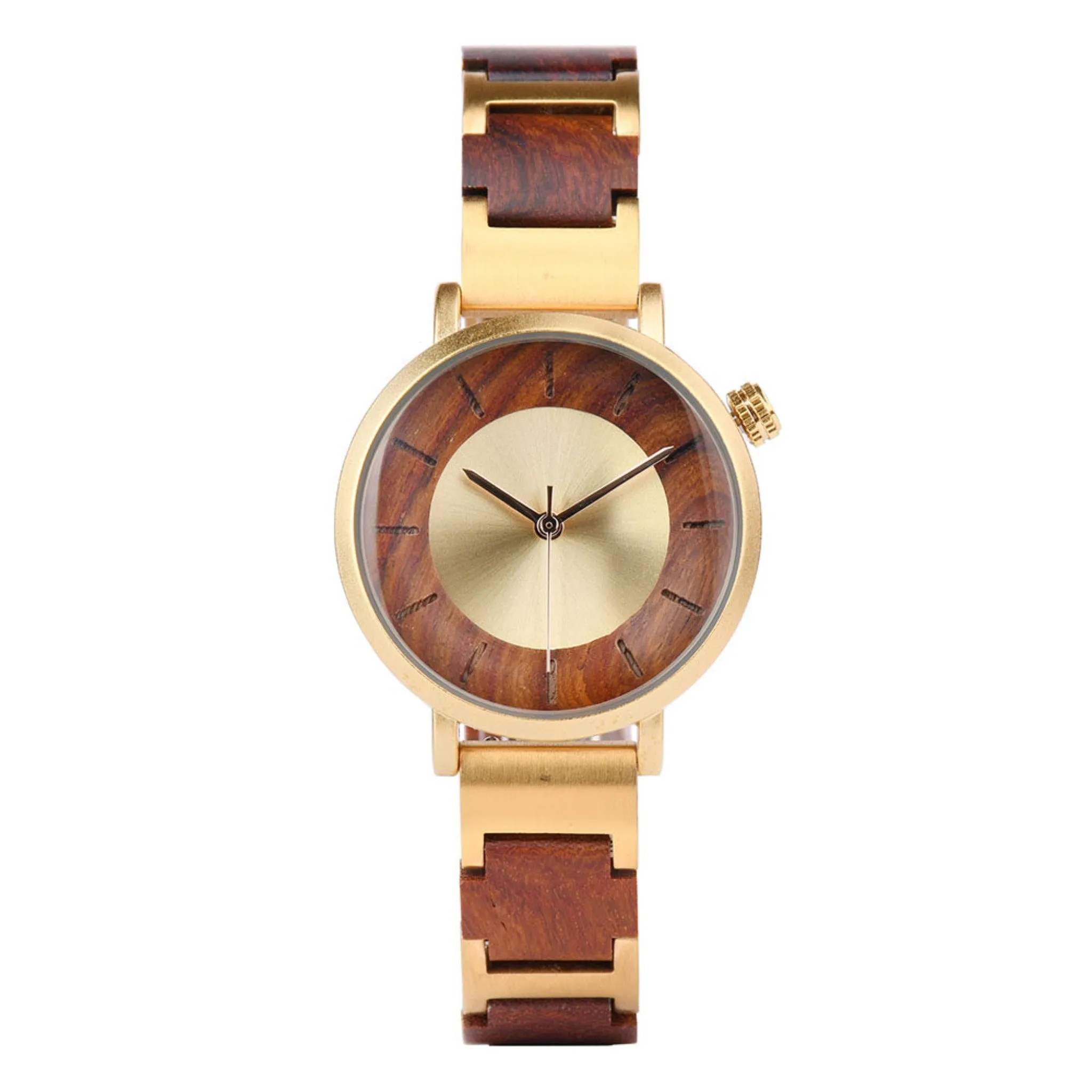 LUXEVER - Couple Watches Wood Watch