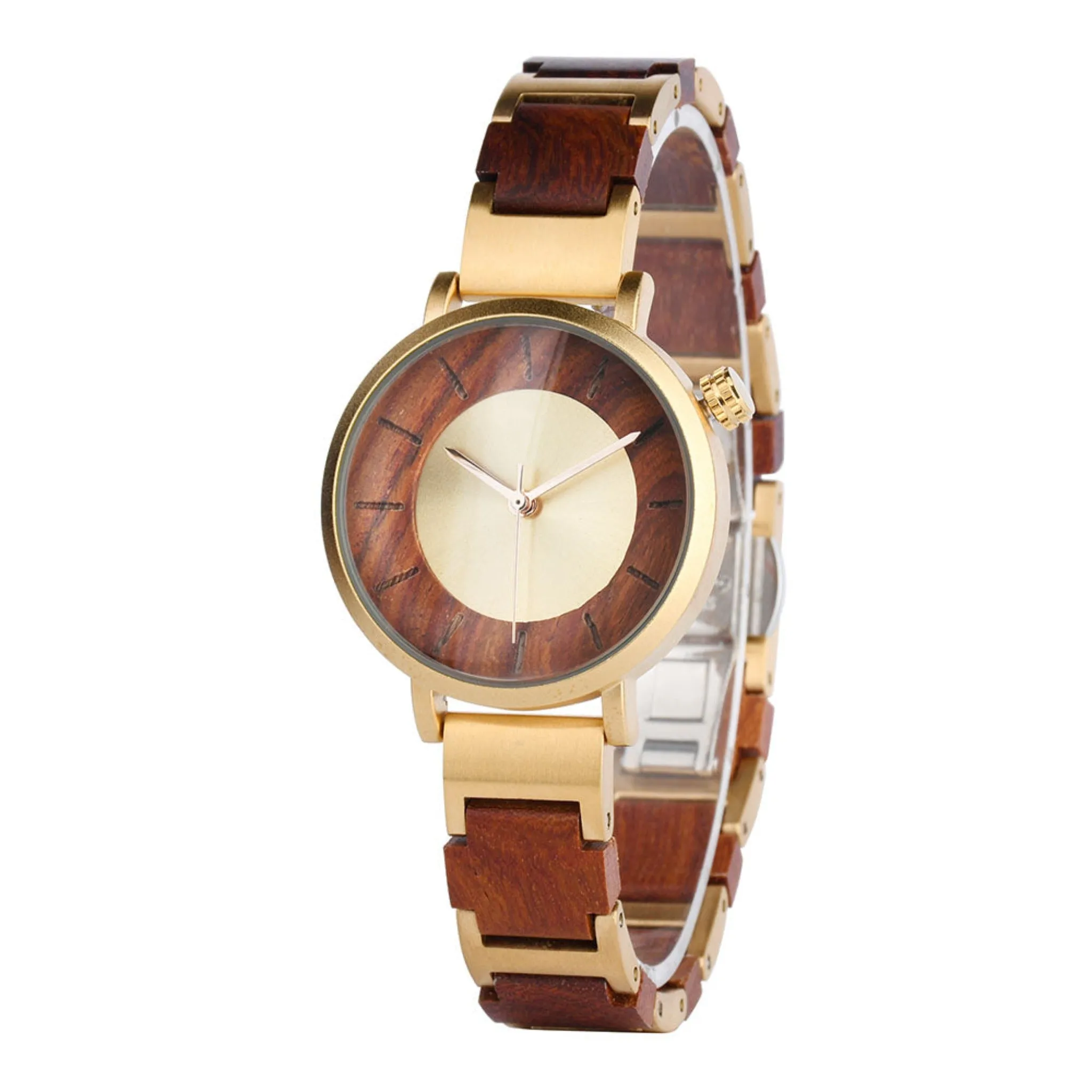 LUXEVER - Couple Watches Wood Watch