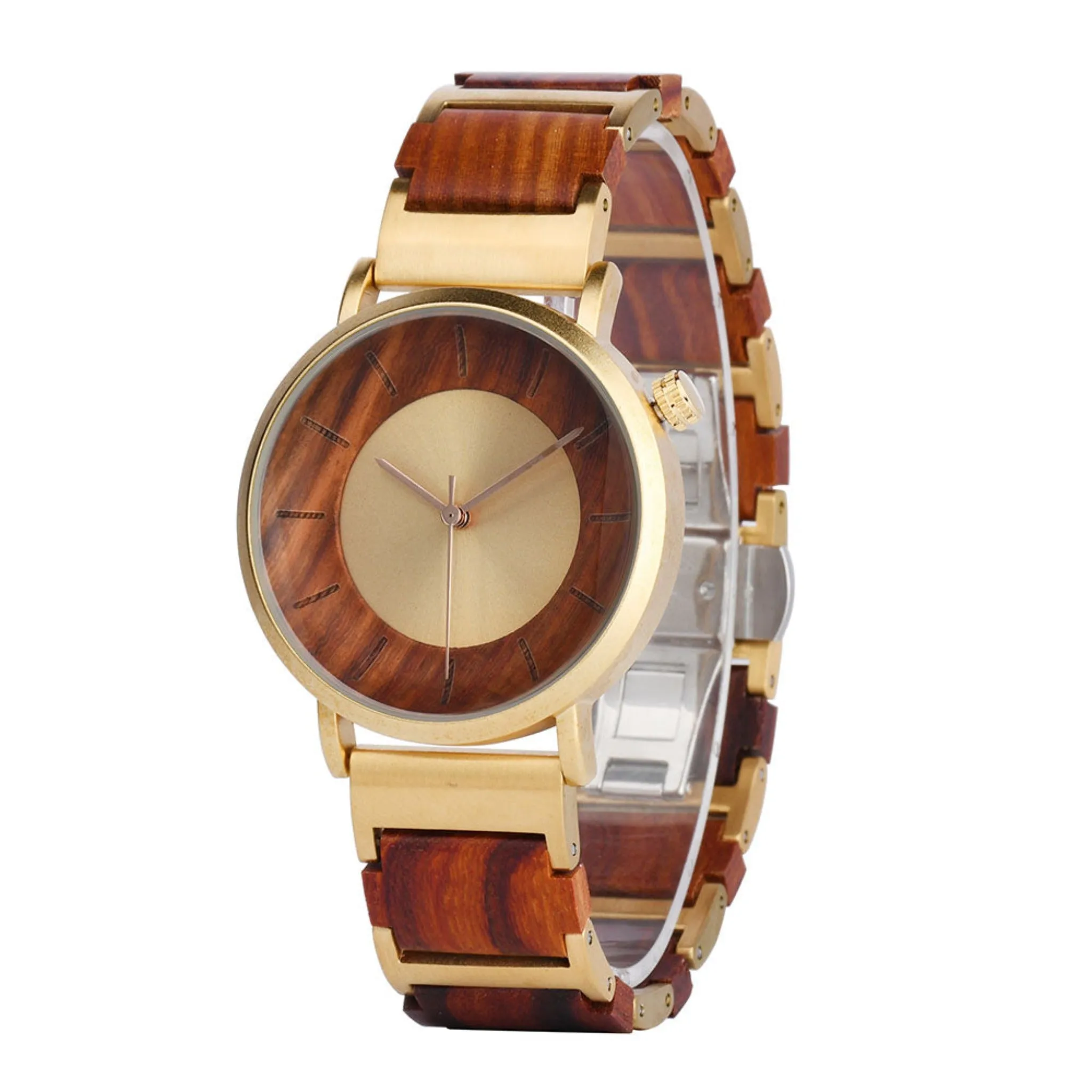 LUXEVER - Couple Watches Wood Watch